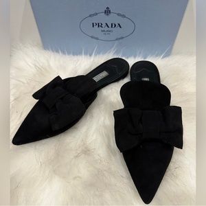 Prada Bow Mules